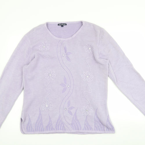 Sarah Hamilton Womens Purple   Pullover Jumper Size L
