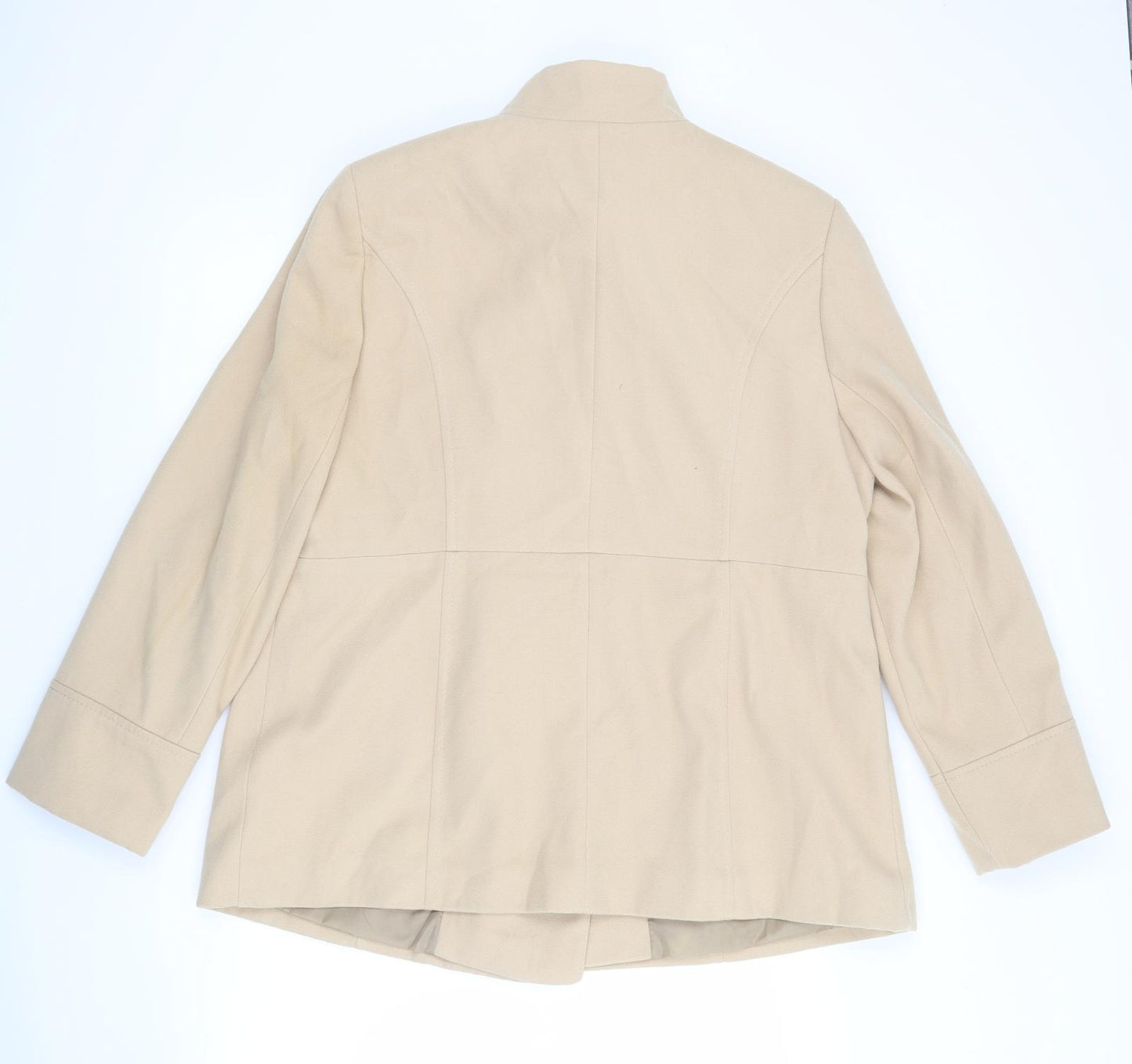 ISLE Womens Beige   Jacket Coat Size 18