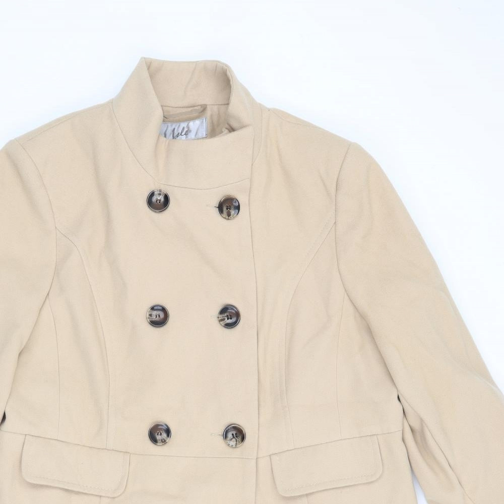 ISLE Womens Beige   Jacket Coat Size 18