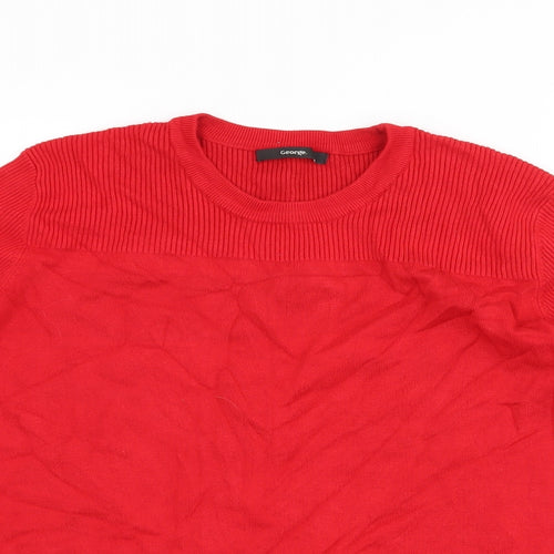 George Womens Red   Pullover Jumper Size 16