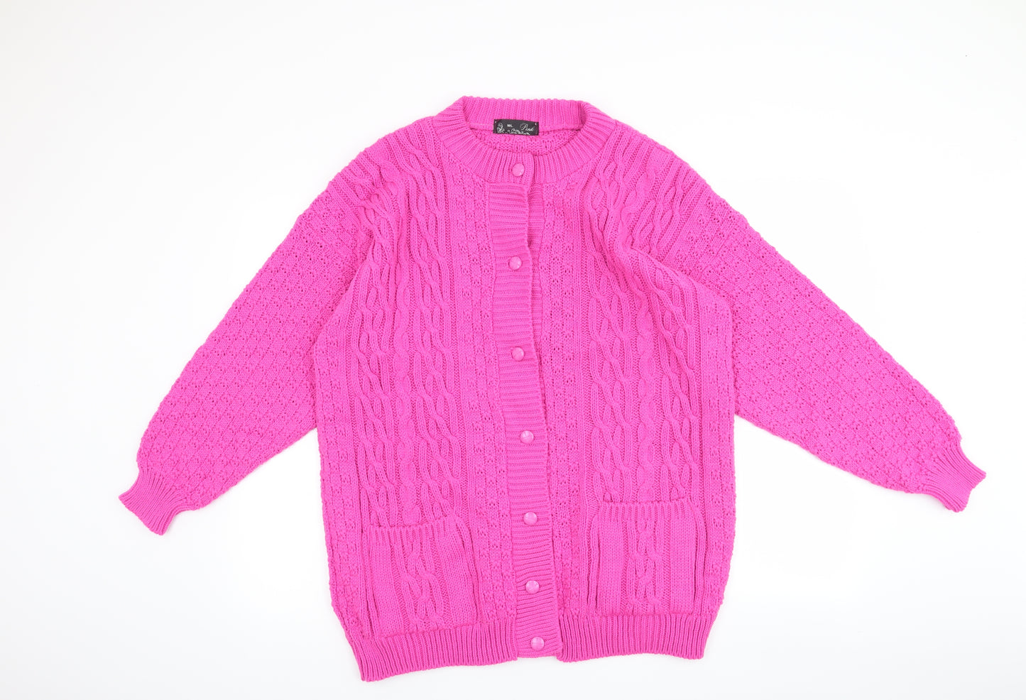 PINK Womens Pink   Cardigan Jumper Size M