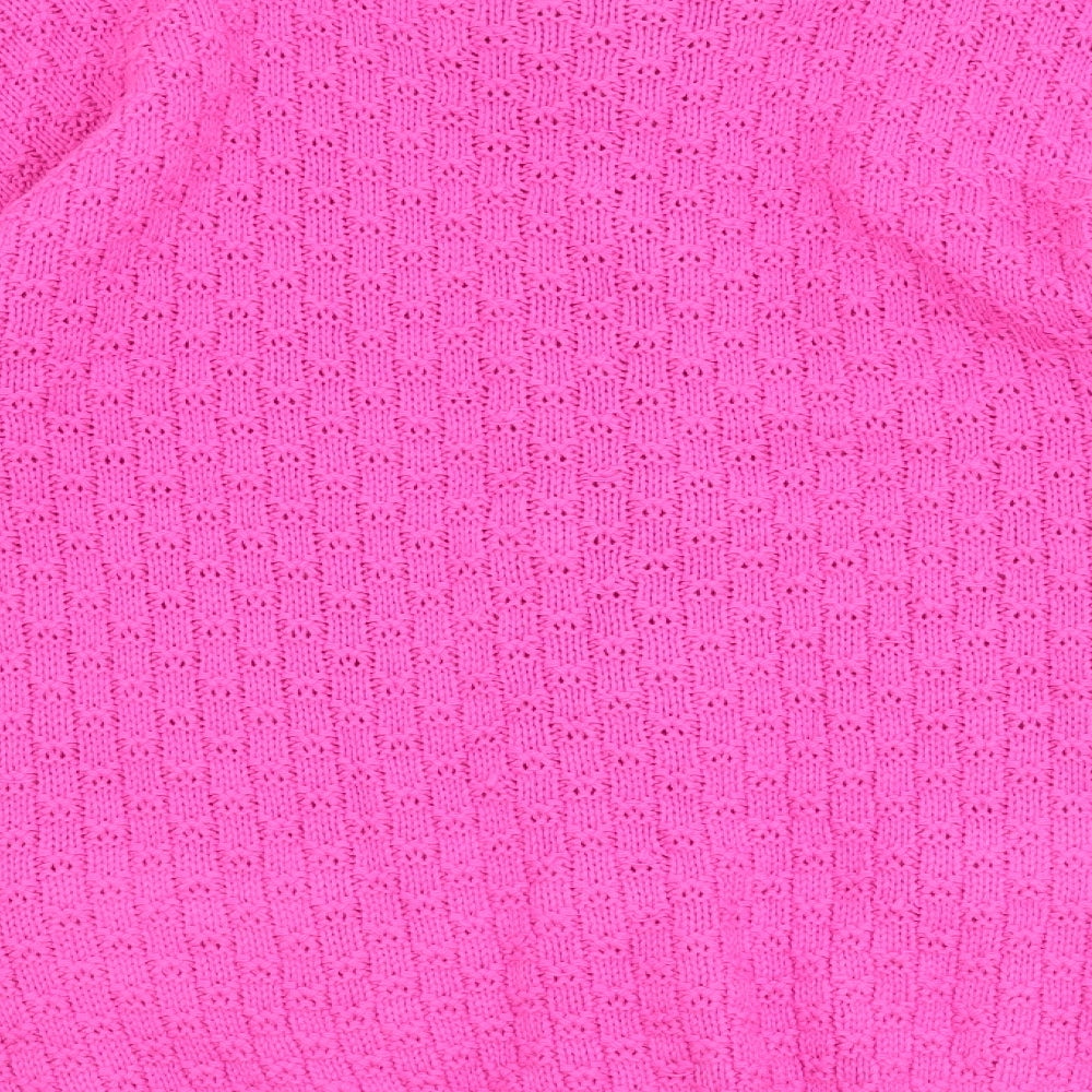 PINK Womens Pink   Cardigan Jumper Size M