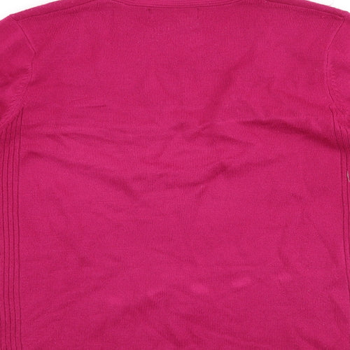 ALEXARA Womens Orange   Pullover Jumper Size XL