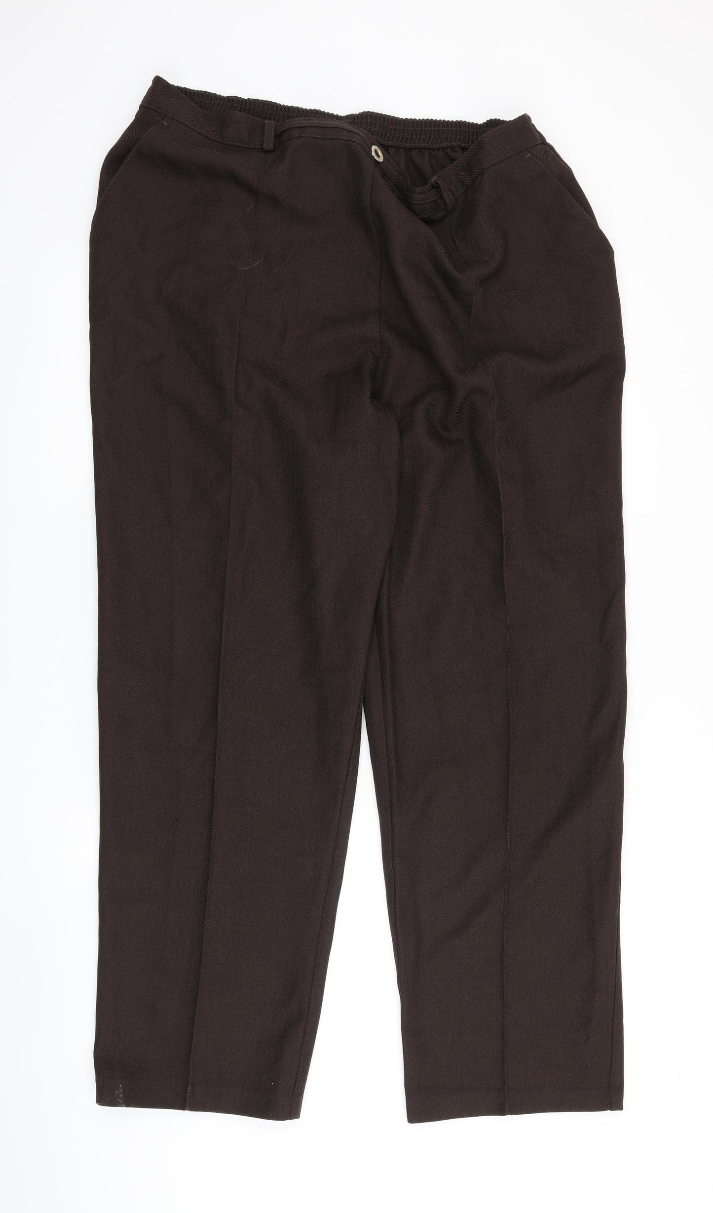 Marks and Spencer Womens Brown   Trousers  Size 22 L27 in