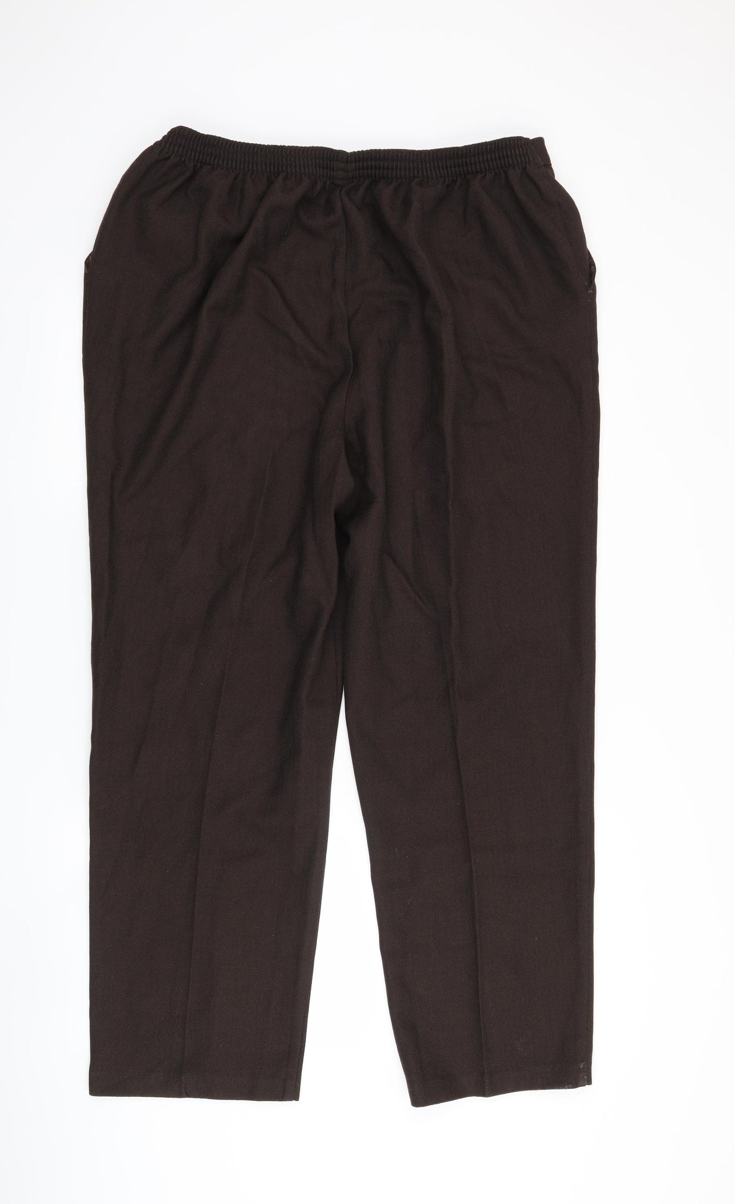 Marks and Spencer Womens Brown   Trousers  Size 22 L27 in