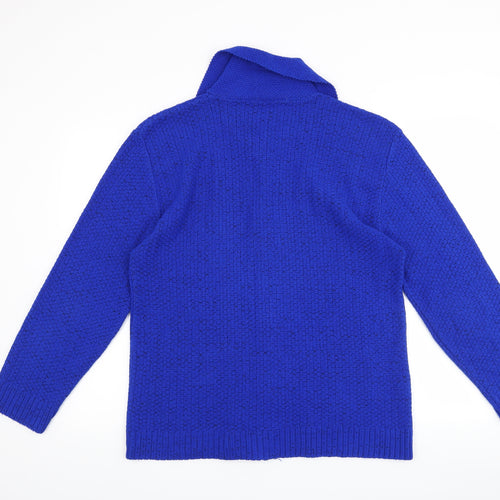 Glimpse Womens Blue   Cardigan Jumper Size L