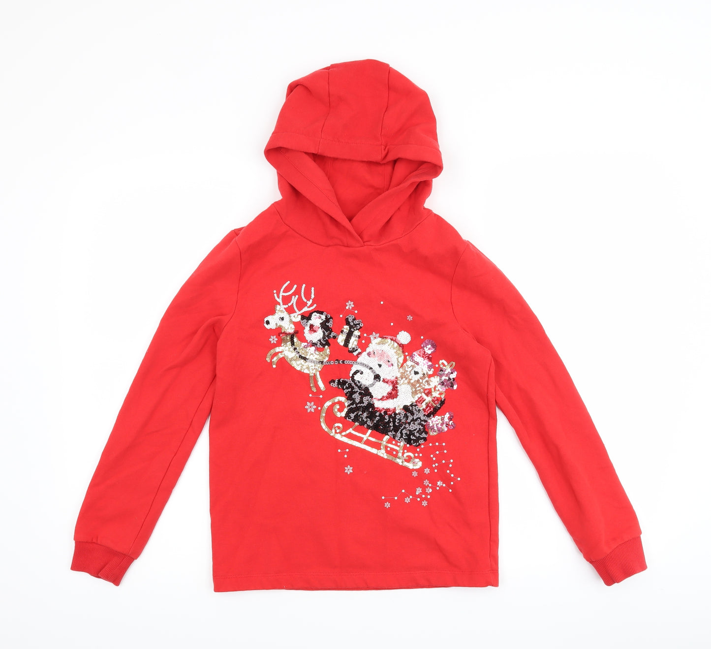 F&F Girls Red   Pullover Hoodie Size 10-11 Years
