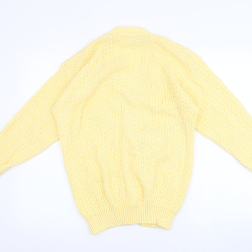 Preworn Womens Yellow   Cardigan Jumper Size S