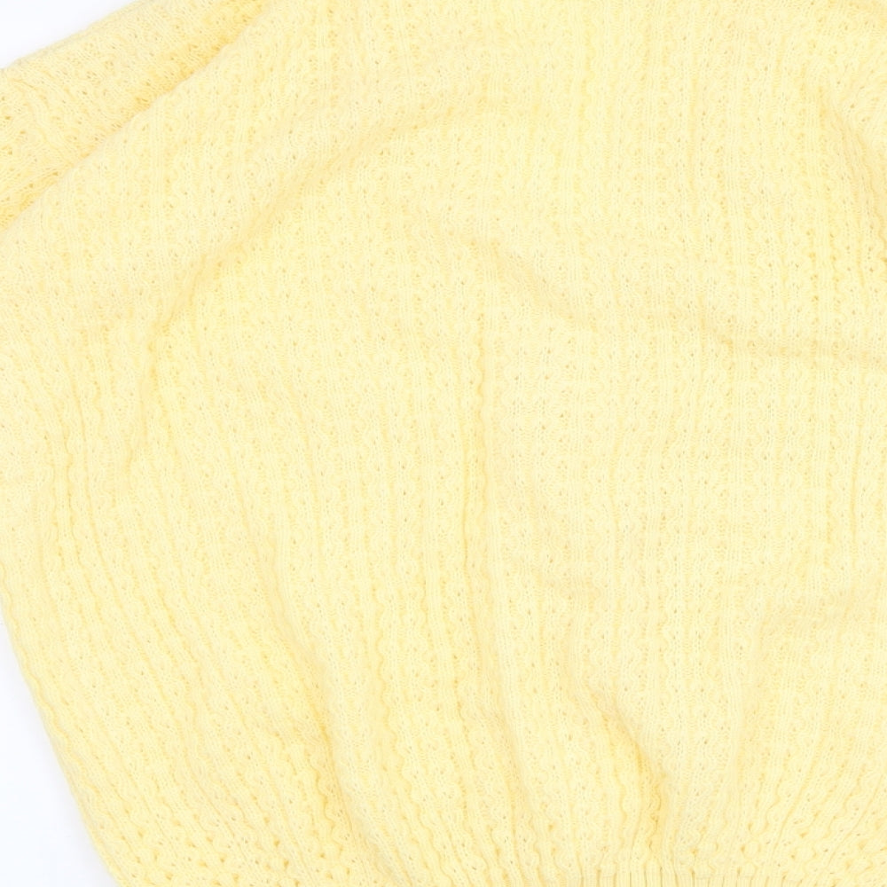 Preworn Womens Yellow   Cardigan Jumper Size S