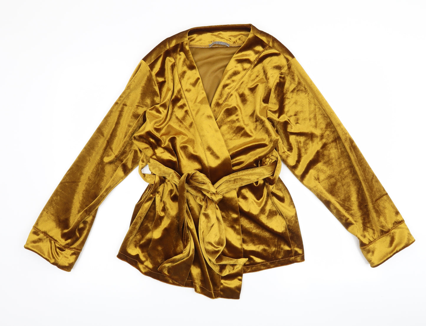 New Look Womens Gold   Cardigan Jumper Size S