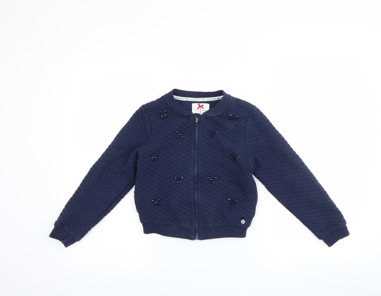 Jasper Conran Girls Blue   Full Zip Jumper Size 8-9 Years