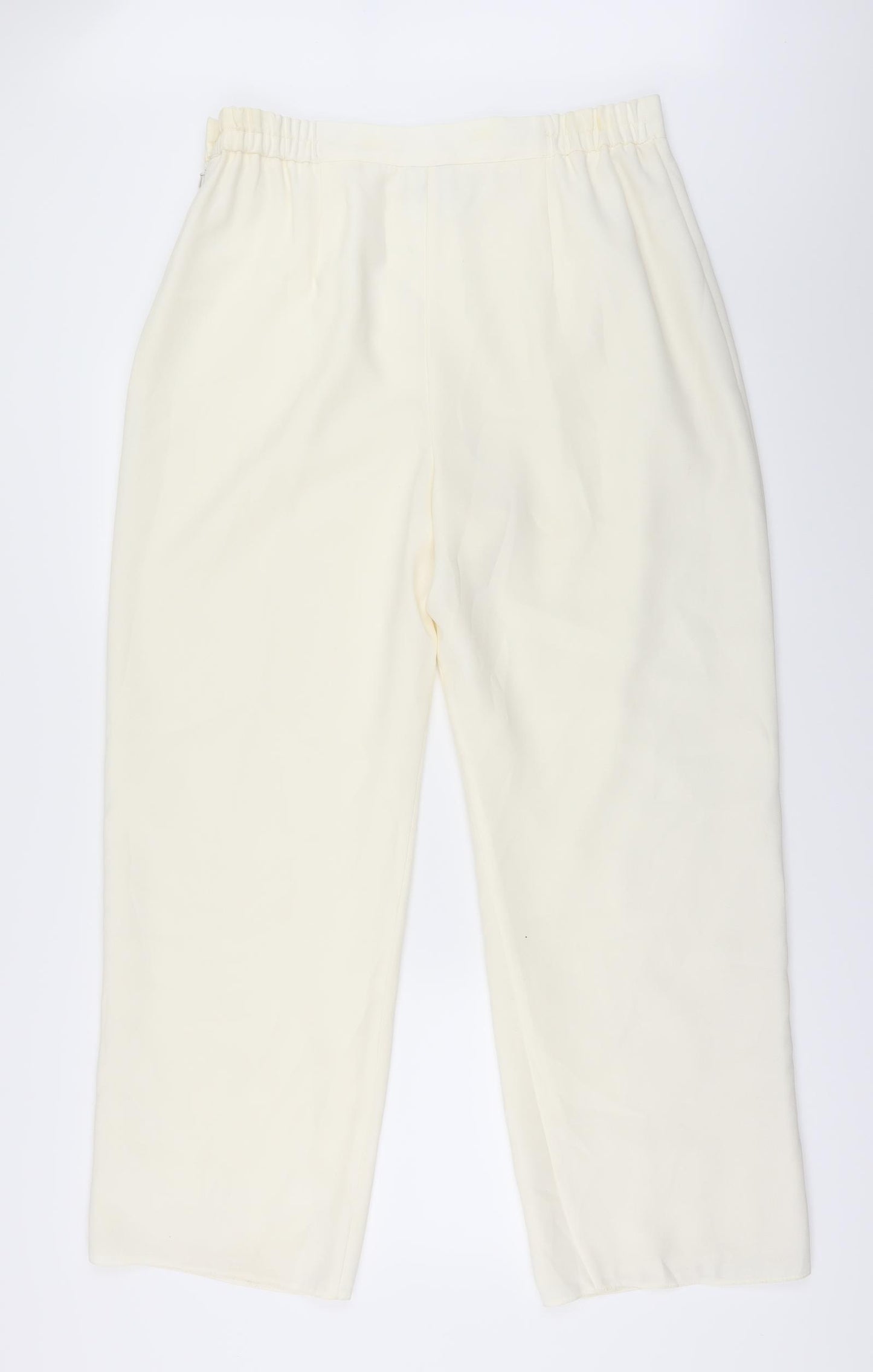 Premier Womens White   Dress Pants Trousers Size 16 L25 in