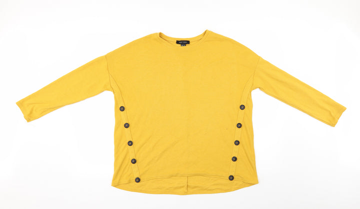 New Look Womens Yellow Basic Blouse Size 10