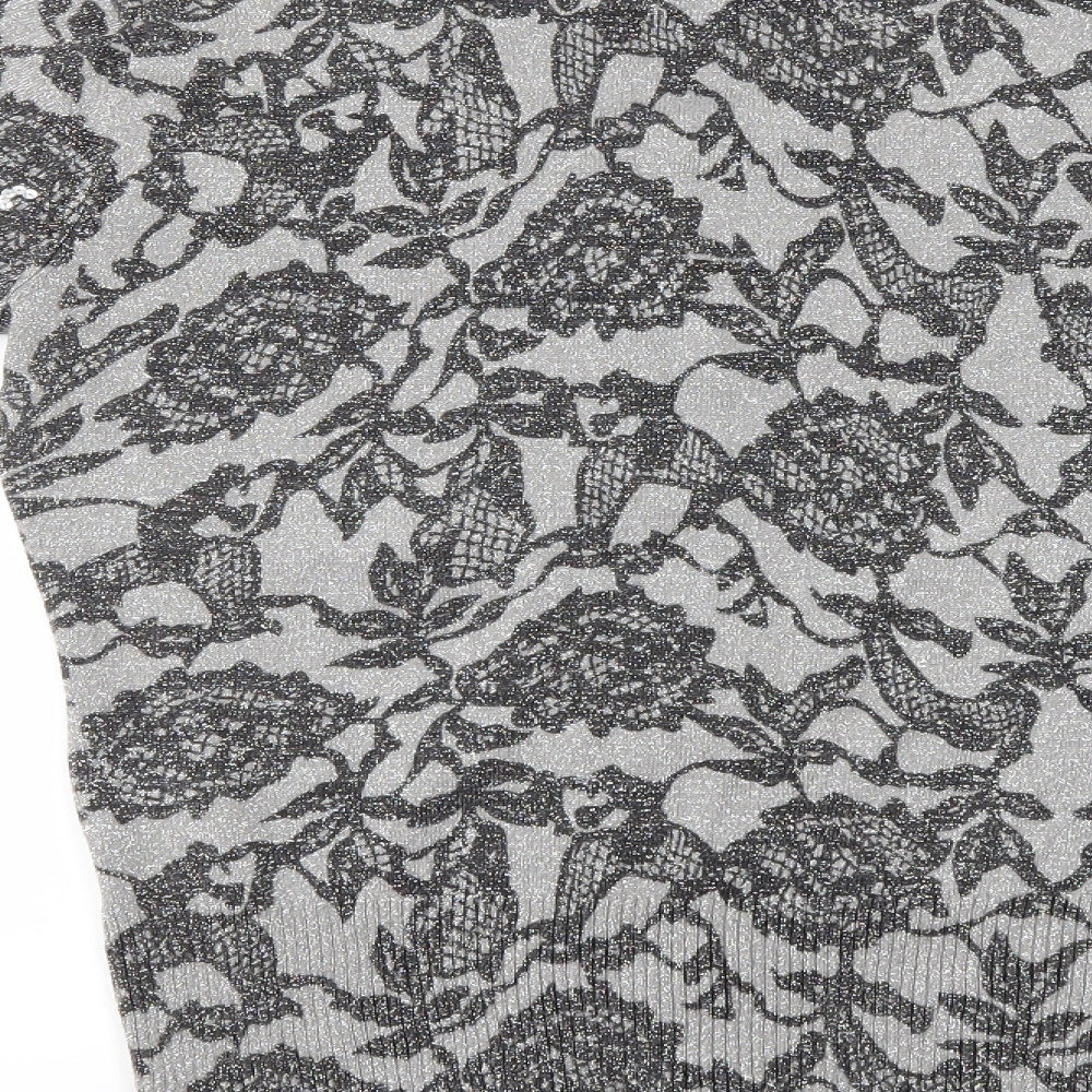 Papaya Womens Grey   Basic Blouse Size 10