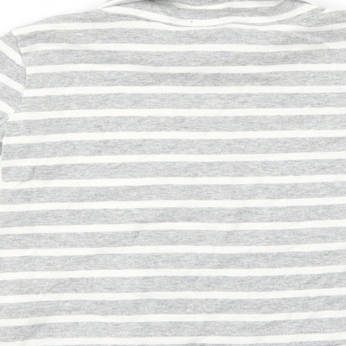 Gap Girls Grey Striped  Pullover Jumper Size 3 Years