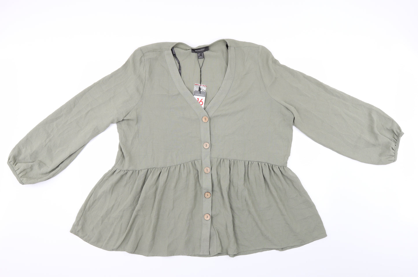 Primark Womens Green   Basic Blouse Size 16