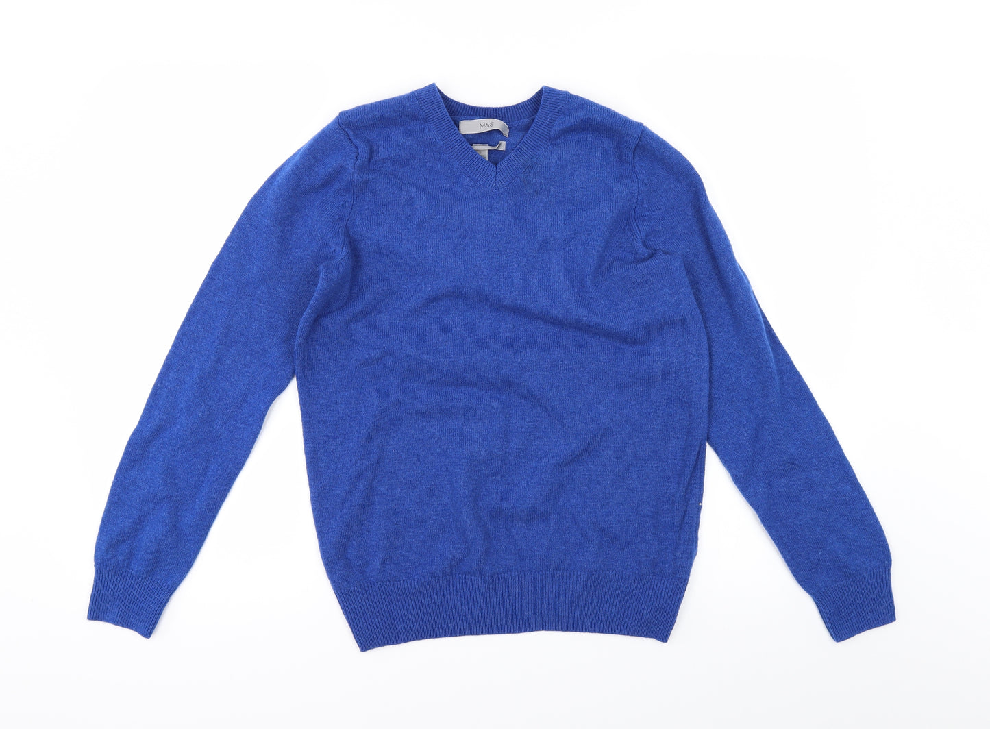 Marks and Spencer Mens Blue   Cardigan Jumper Size M