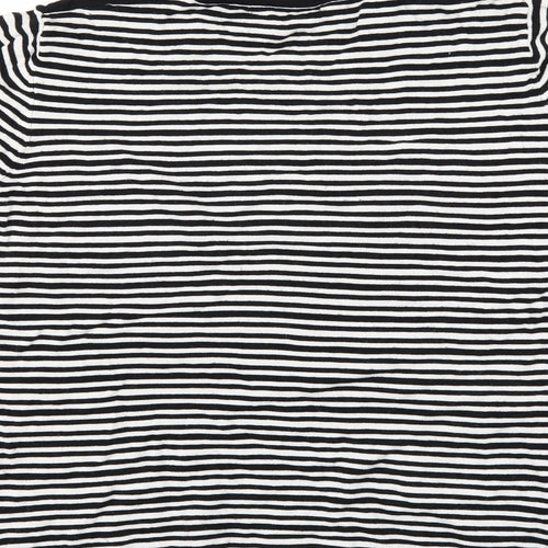 Annabelle Womens White Striped  Basic Blouse Size 14