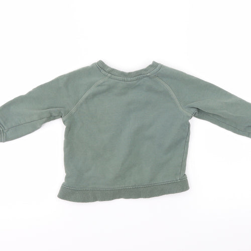Mini Club Boys Green   Pullover Jumper Size 12-18 Months