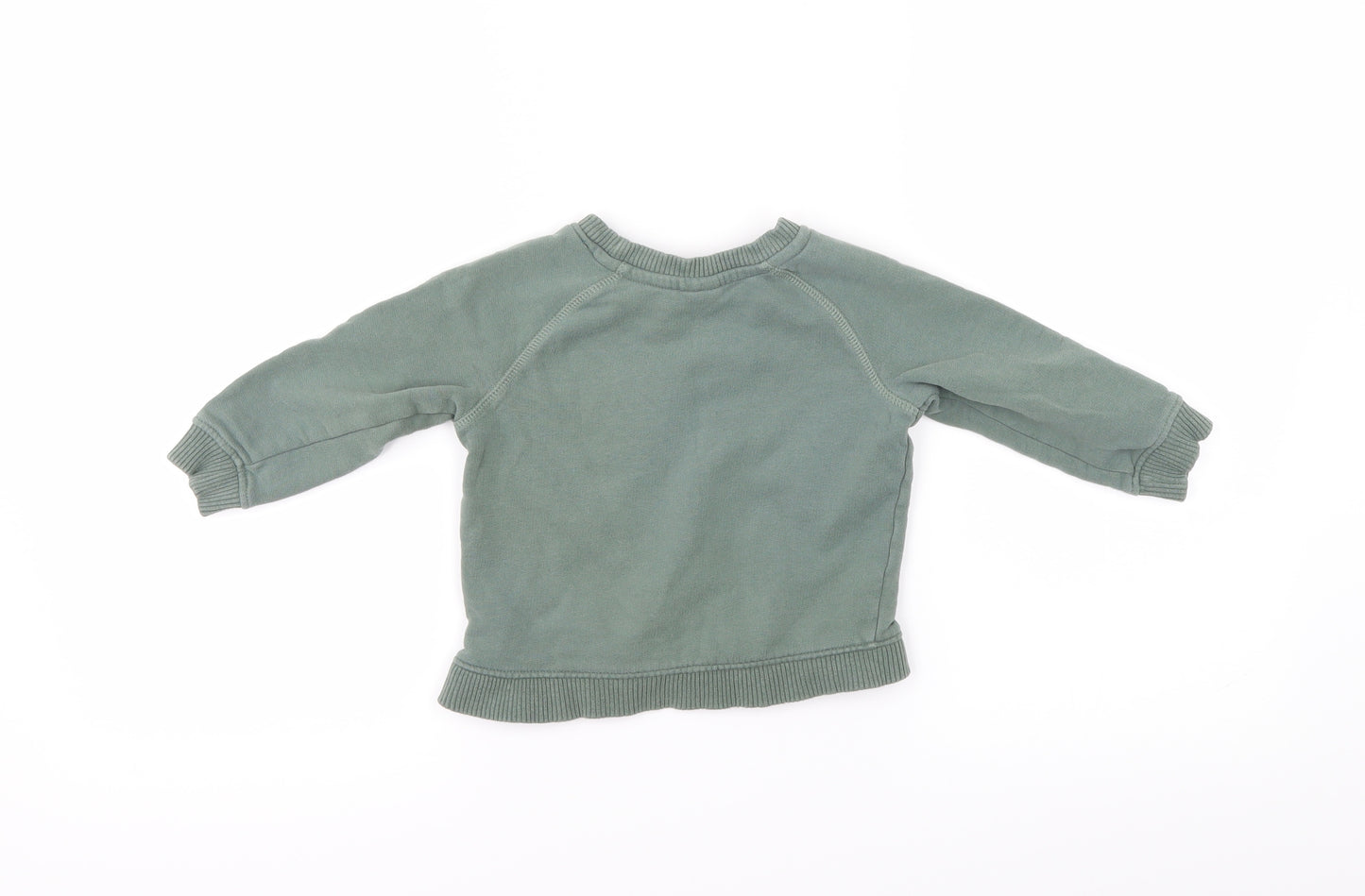 Mini Club Boys Green   Pullover Jumper Size 12-18 Months