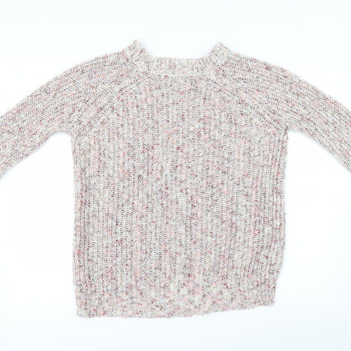 Papaya Womens White   Pullover Jumper Size M