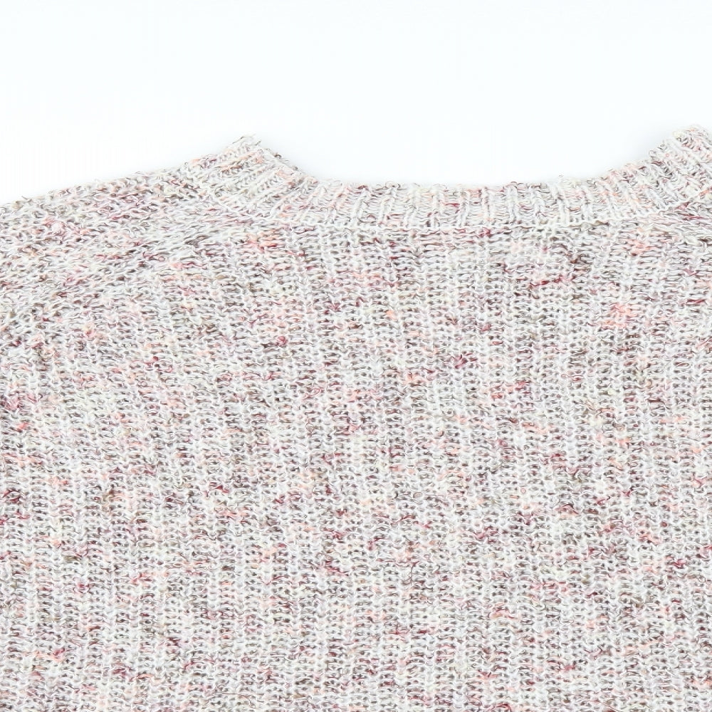 Papaya Womens White   Pullover Jumper Size M