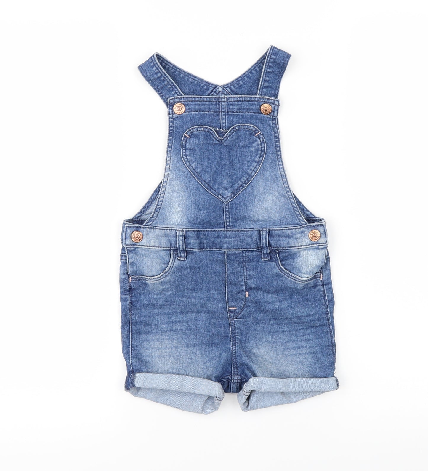 H&M  Blue   Pinafore/Dungaree Dress  Size 18-24 Months