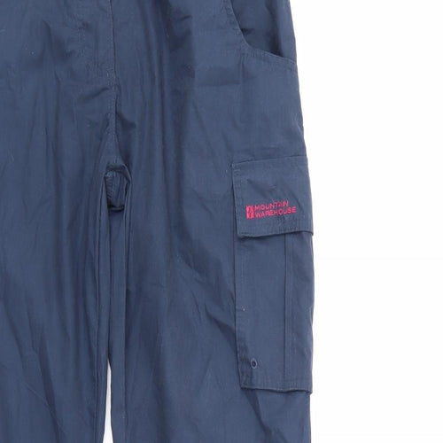 Mountain Warehouse Womens Blue   Track Pants  Size 12 L30 in - Hiking pants