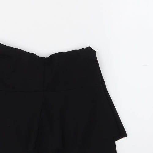 915 Girls Black   Pleated Skort Size 12-13 Years