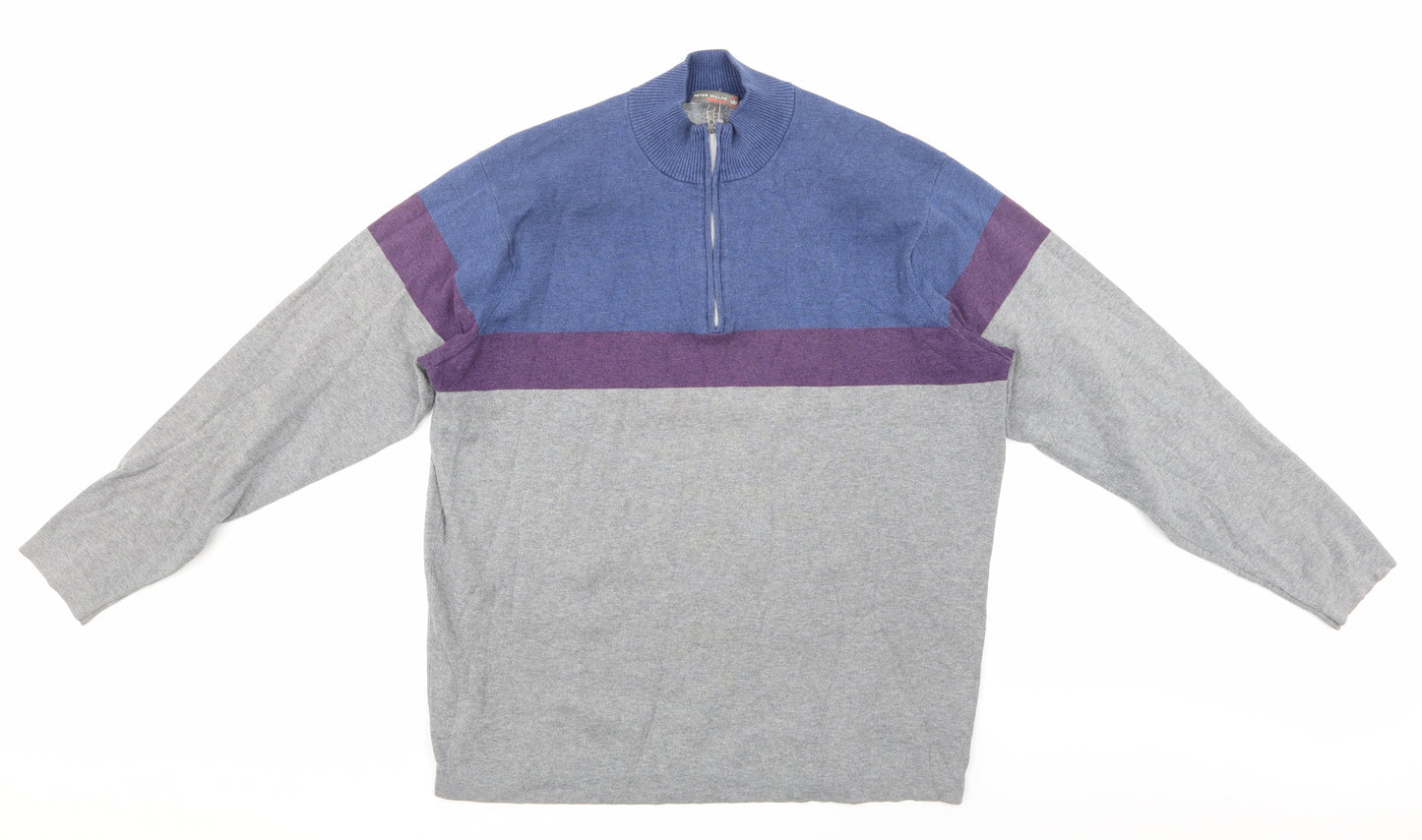 Peter Millar Mens Multicoloured Striped  Pullover Jumper Size L