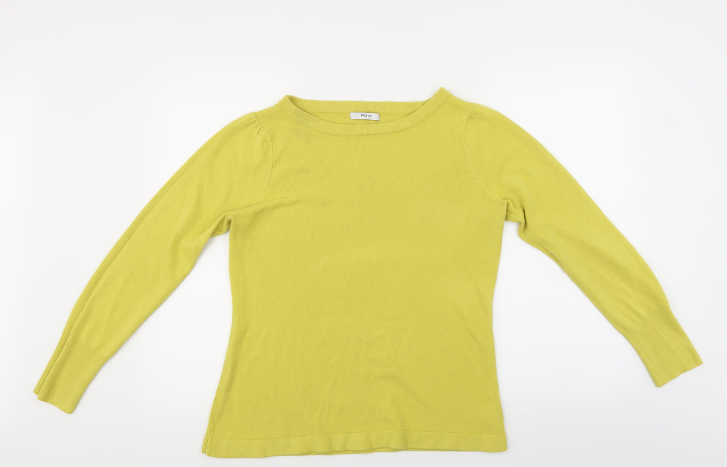 George Womens Yellow   Pullover Jumper Size 14