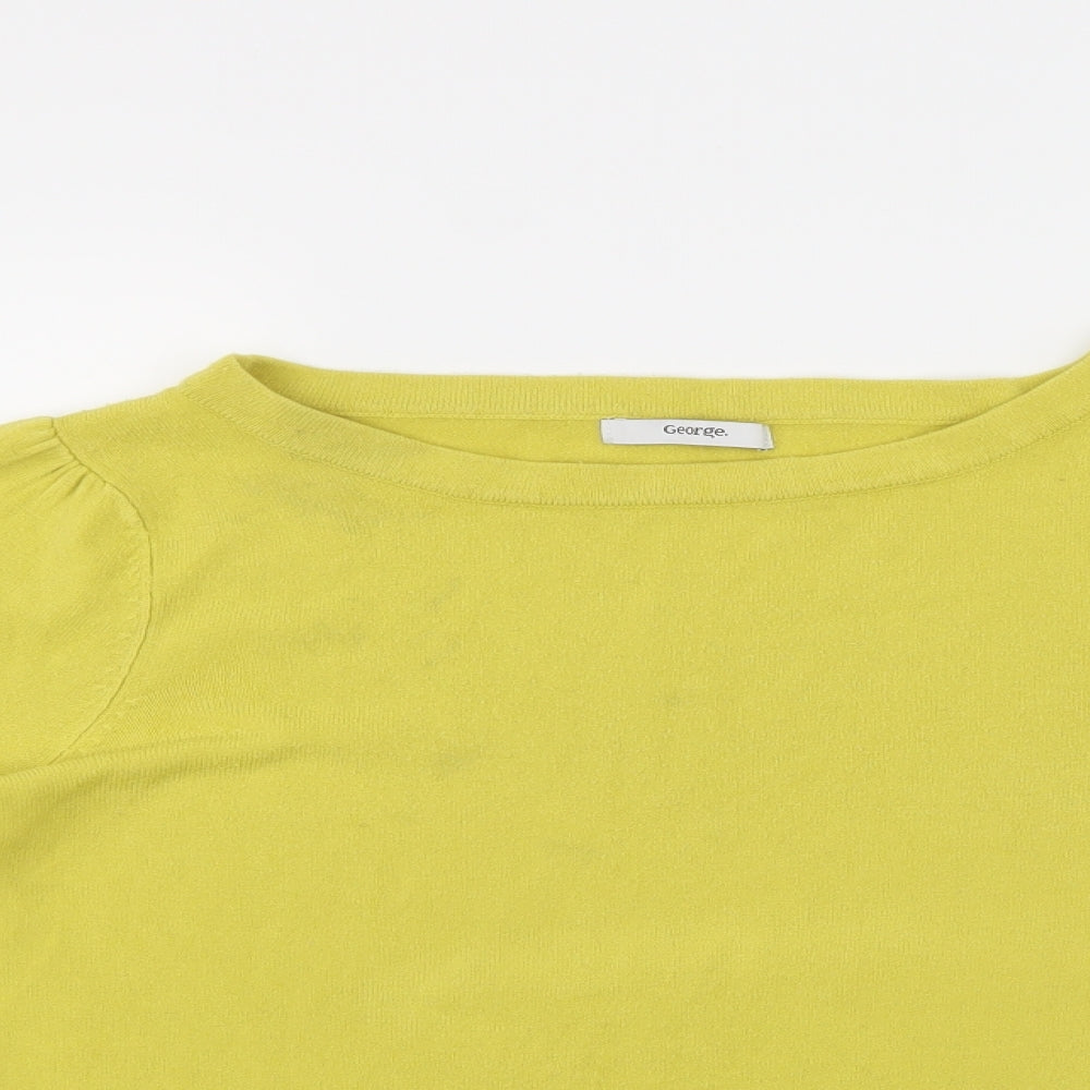 George Womens Yellow   Pullover Jumper Size 14