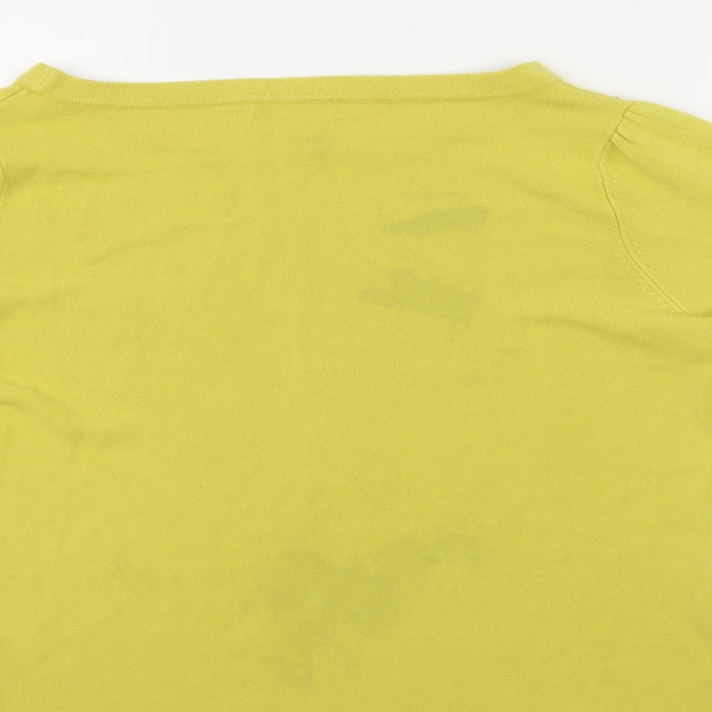 George Womens Yellow   Pullover Jumper Size 14