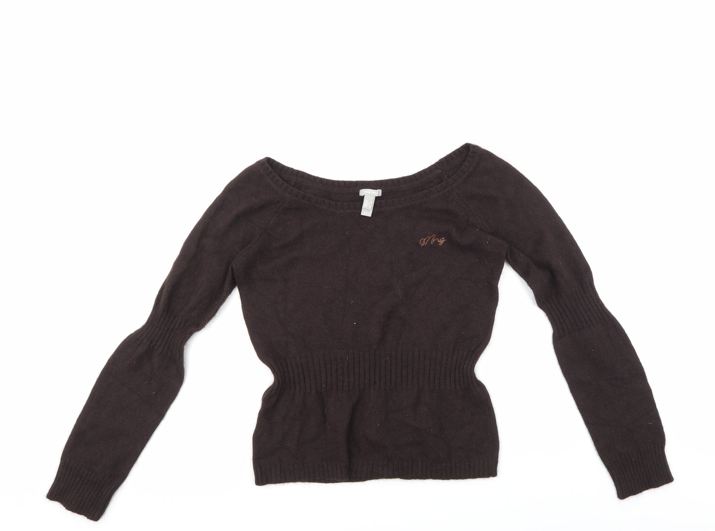 MNG Womens Brown   Pullover Jumper Size M