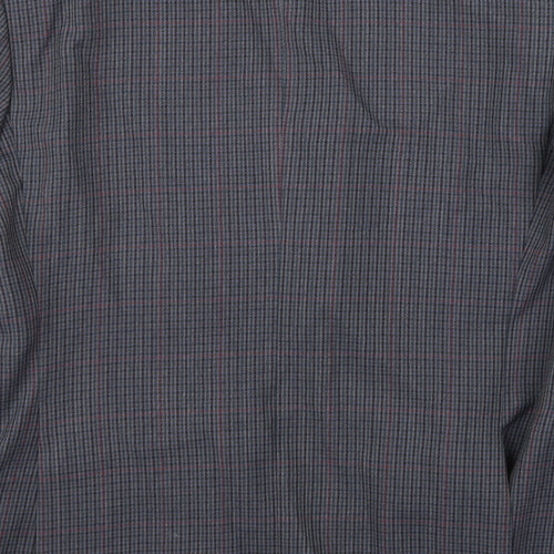 Preworn Mens Blue Herringbone  Jacket Suit Jacket Size 38