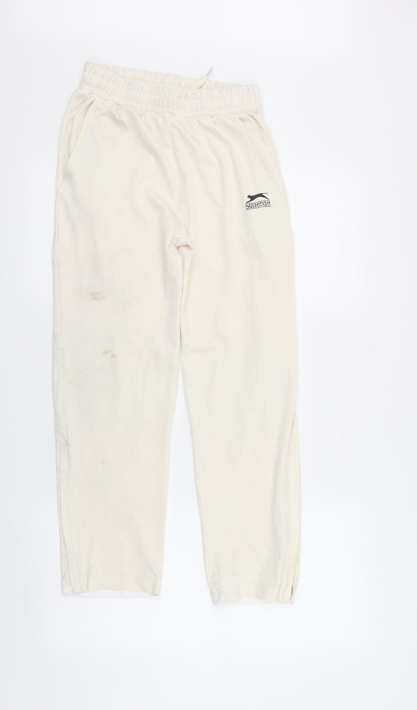 Slazenger Girls White   Sweatpants Trousers Size 5-6 Years