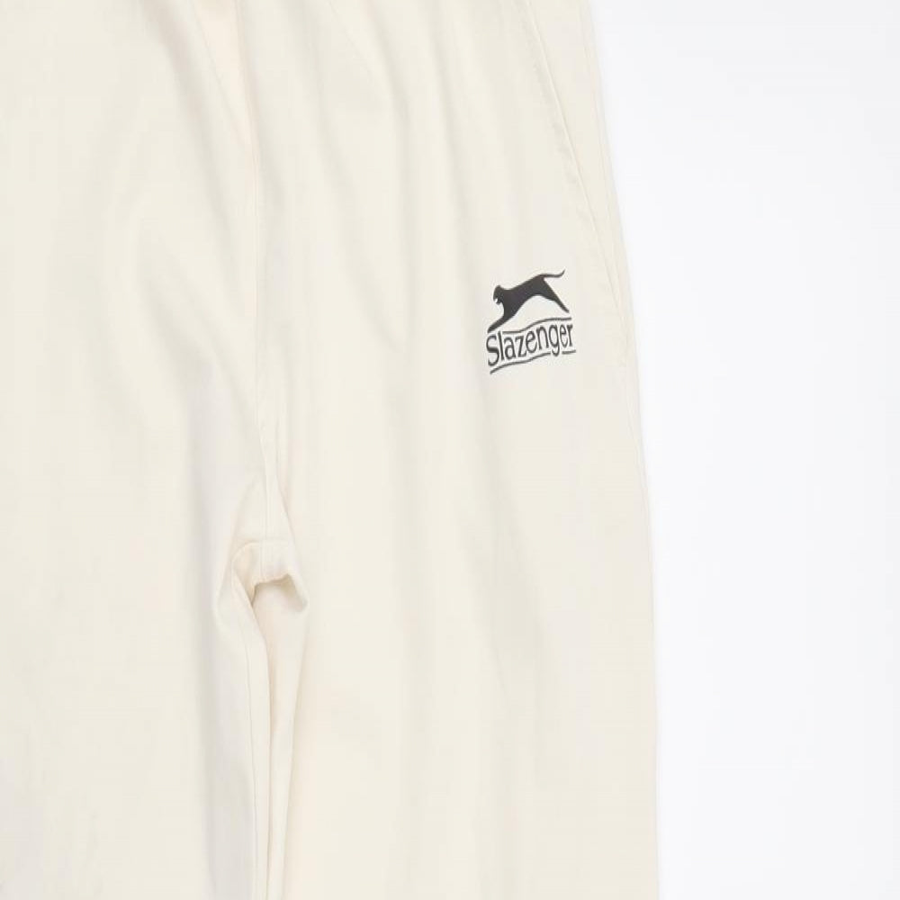 Slazenger Girls White   Sweatpants Trousers Size 5-6 Years