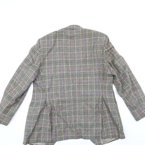 Burton Mens Beige Check  Jacket Sport Coat