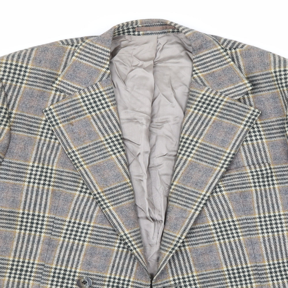 Burton Mens Beige Check  Jacket Sport Coat