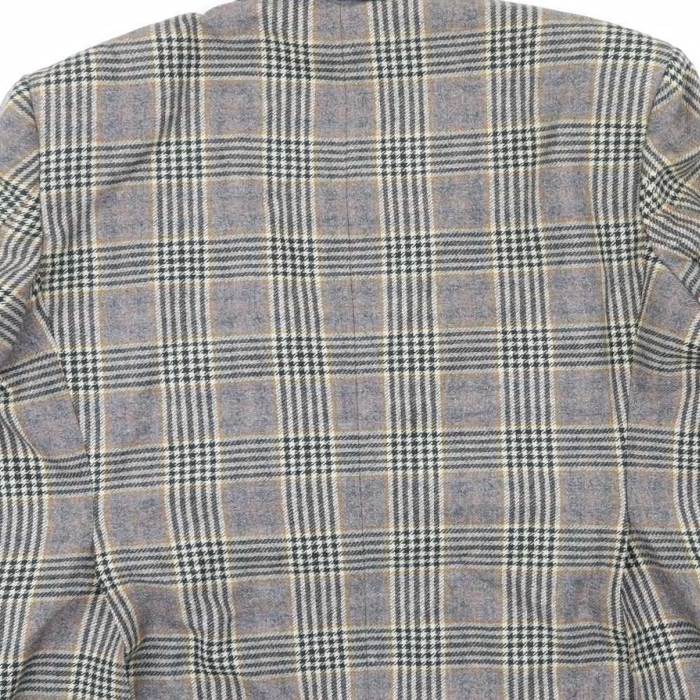 Burton Mens Beige Check  Jacket Sport Coat