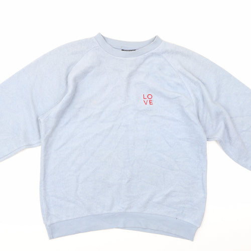 Top Shop Womens Blue   Pullover Sweatshirt Size 6