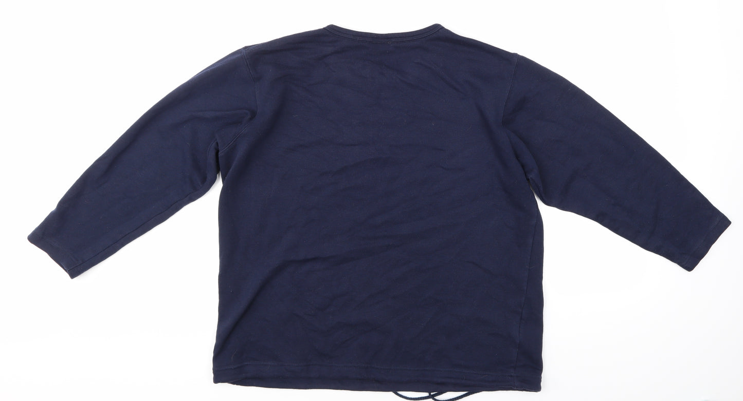 Joie de Vivre Womens Blue   Pullover Sweatshirt