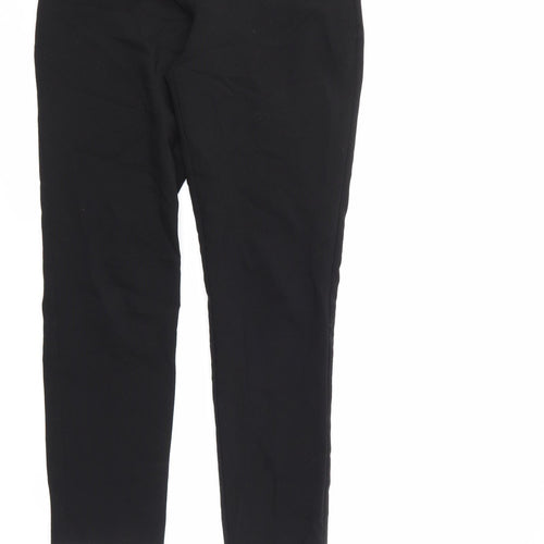 Peacocks Womens Black   Trousers  Size 8 L28 in