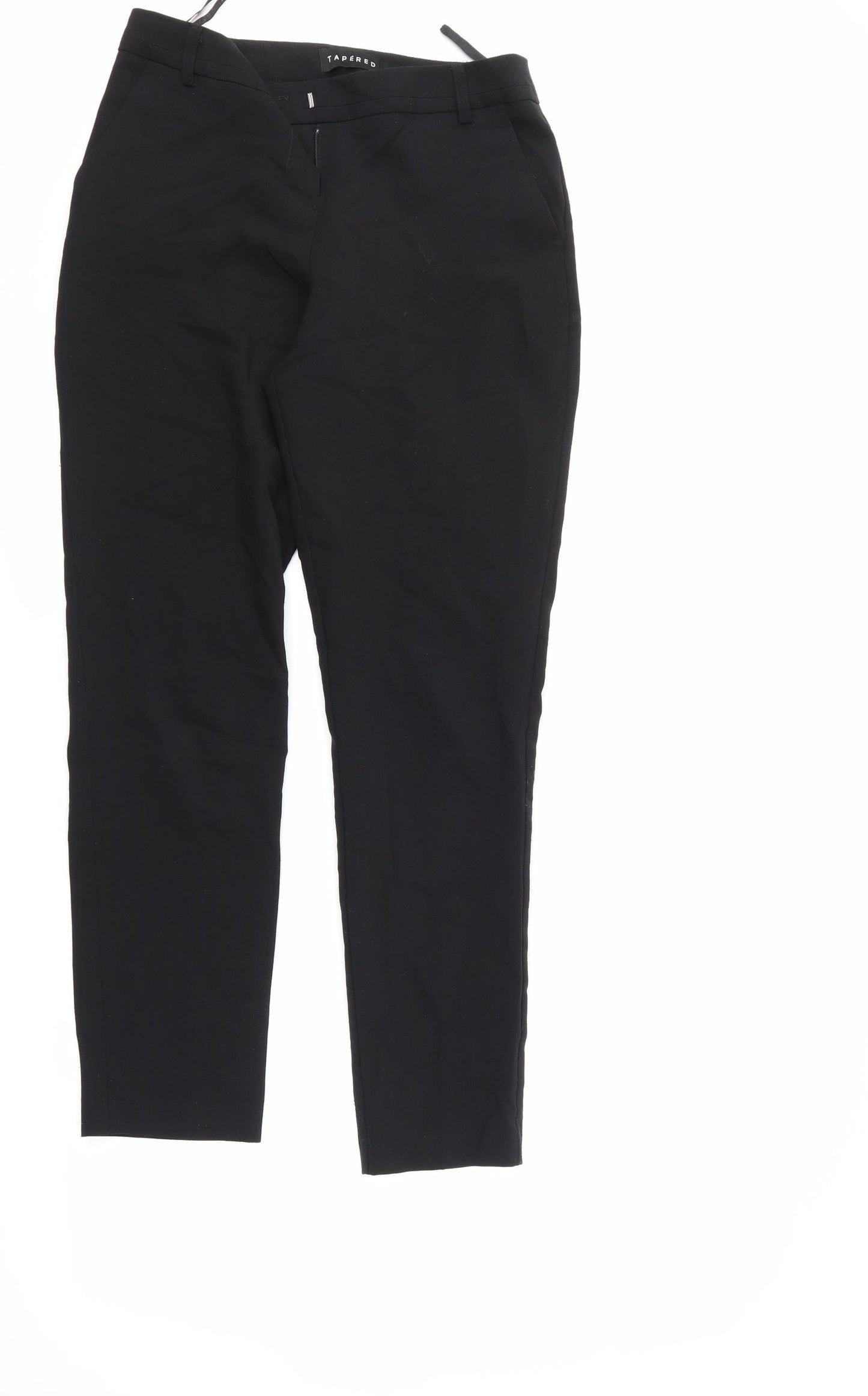 Peacocks Womens Black   Trousers  Size 8 L28 in