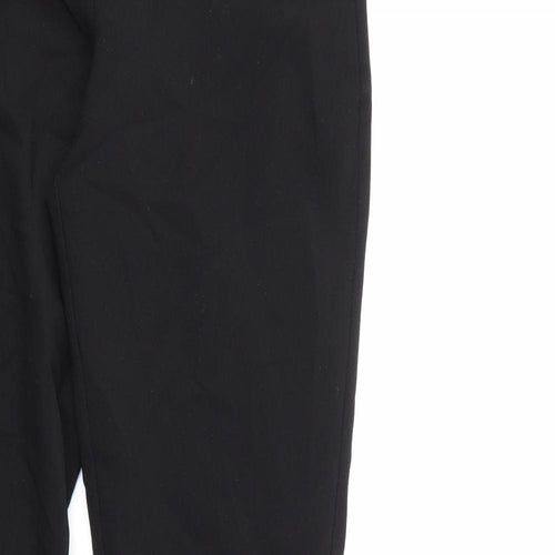 Peacocks Womens Black   Trousers  Size 8 L28 in