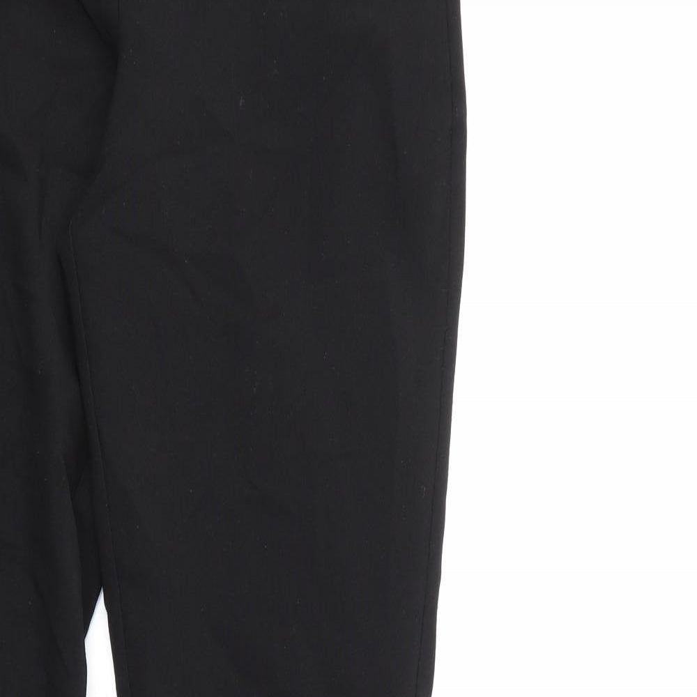 Peacocks Womens Black   Trousers  Size 8 L28 in