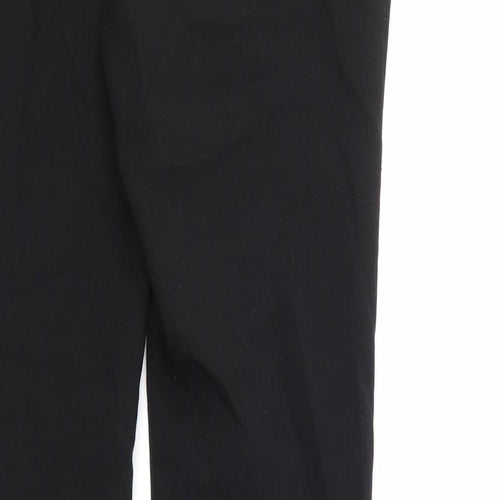 Peacocks Womens Black   Trousers  Size 8 L28 in