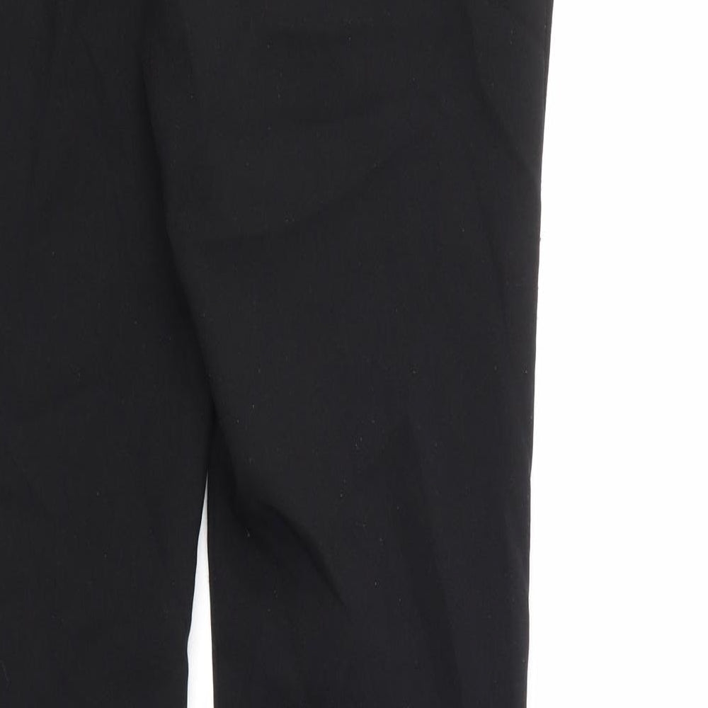 Peacocks Womens Black   Trousers  Size 8 L28 in