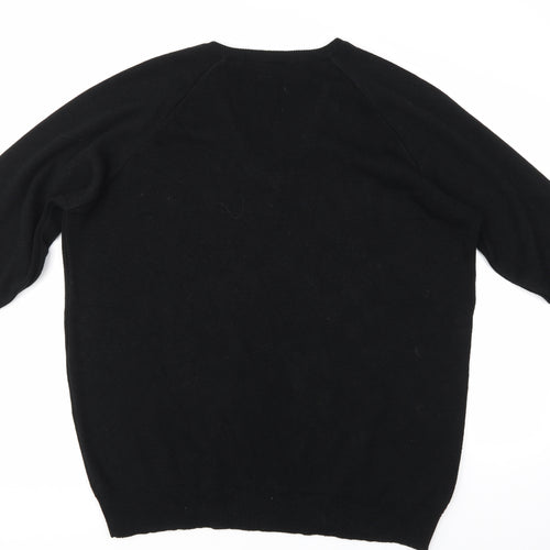 Cameron Mens Black   Pullover Jumper Size 2XL