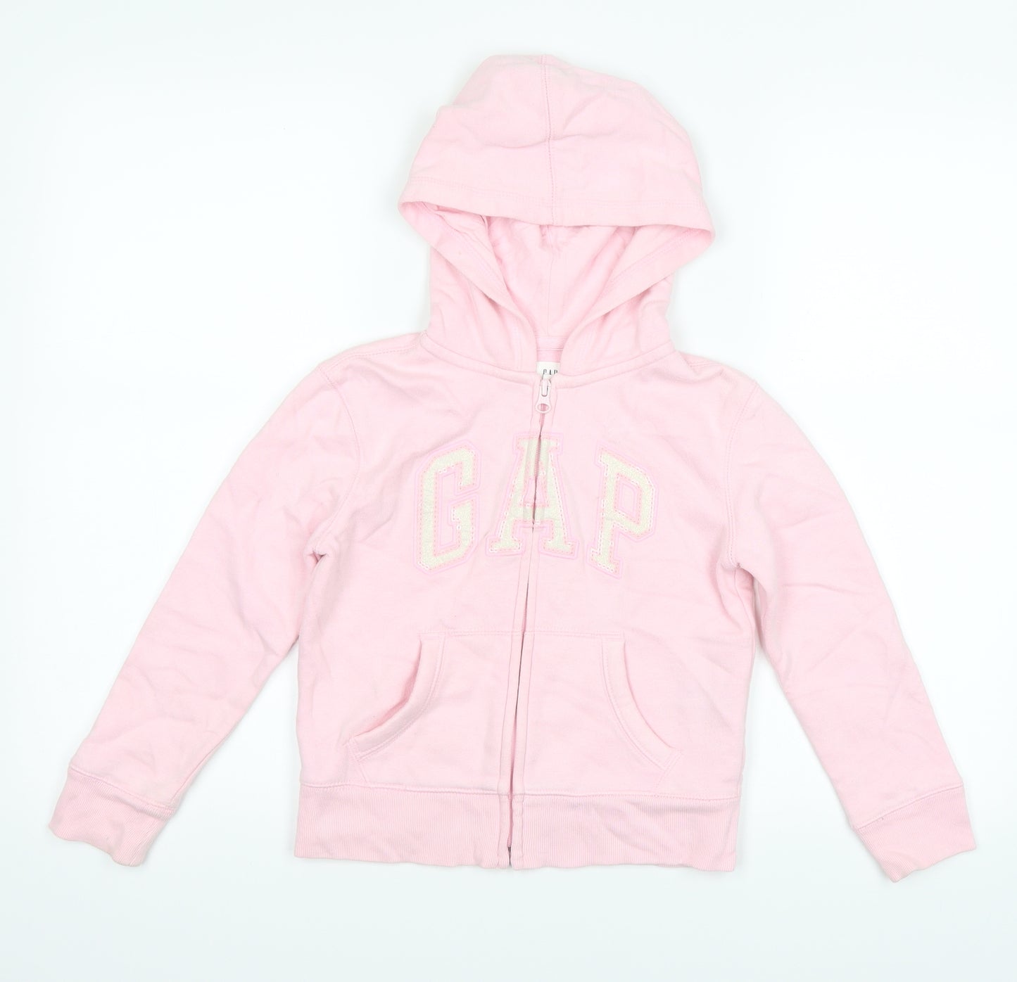Gap Girls Pink   Full Zip Hoodie Size 6-7 Years